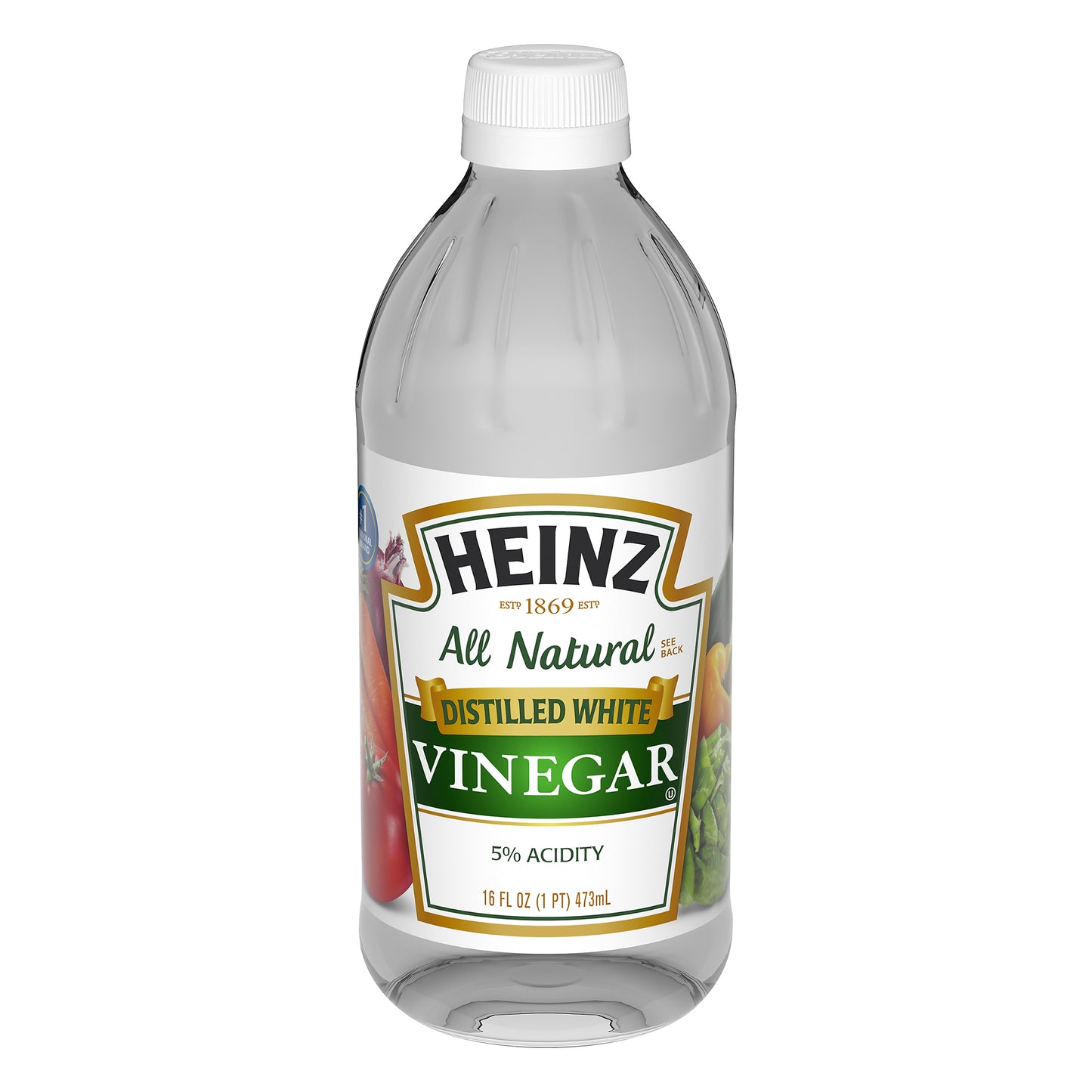 Heinz Distilled White Vinegar, 16 fl oz Bottle