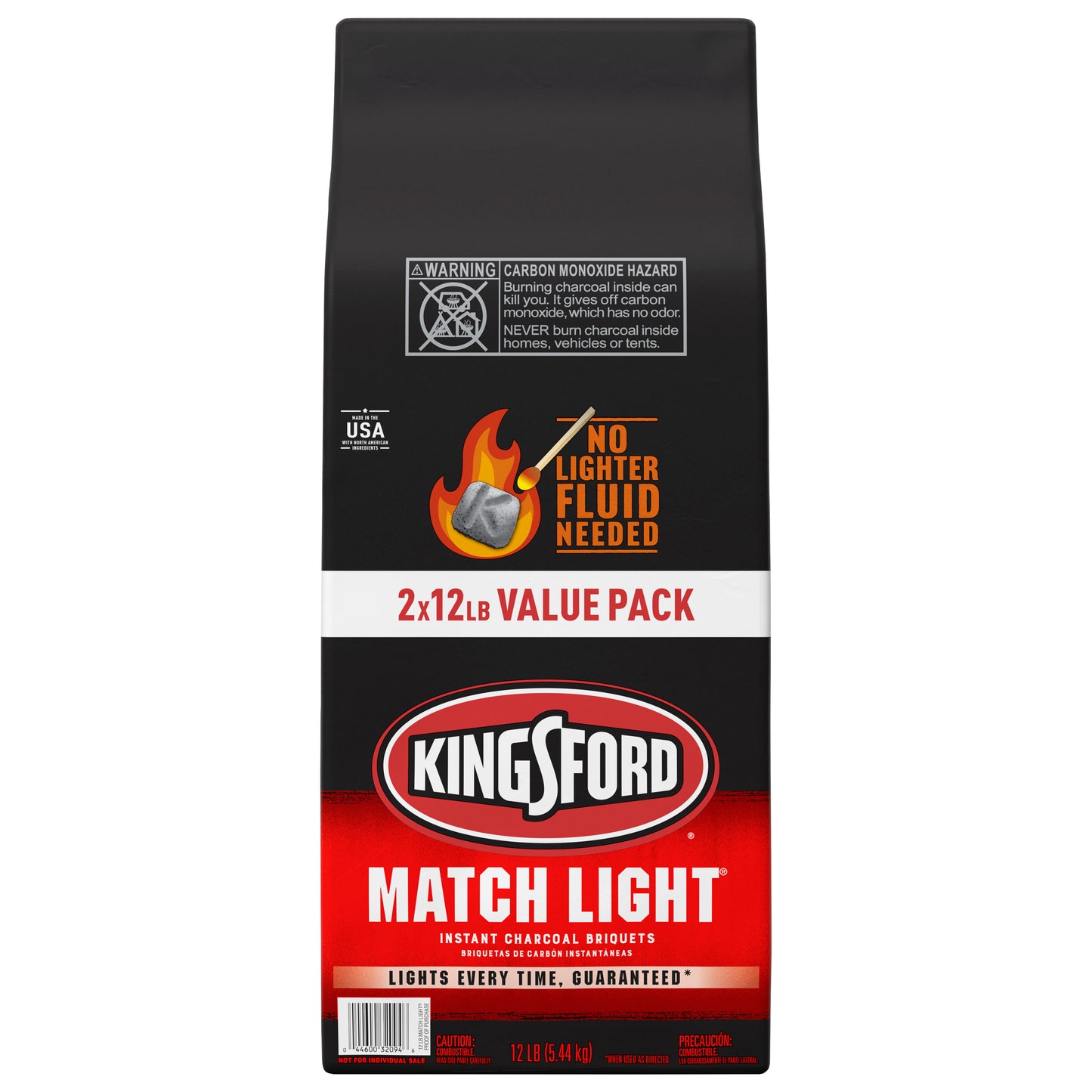 Kingsford Match Light Charcoal Briquettes 2-Pack 12-Lb
