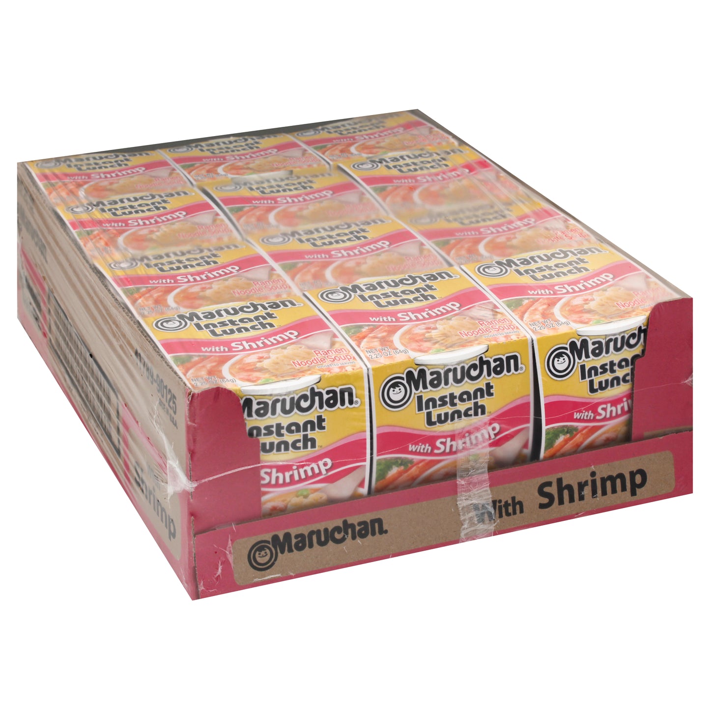 Sopa de fideos ramen con camarones Maruchan (12 unidades)