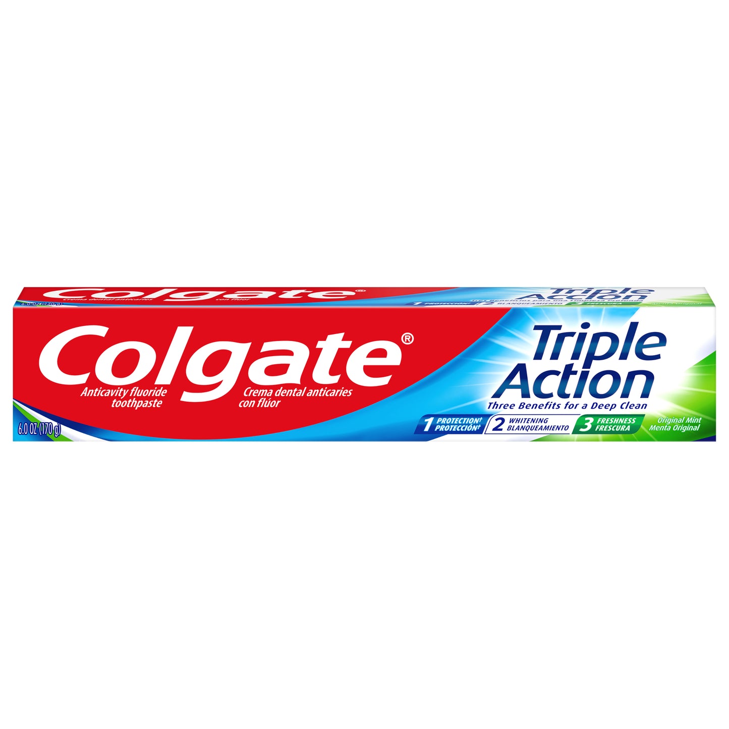 Colgate Triple Action Toothpaste, Mint - 6.0 Ounce