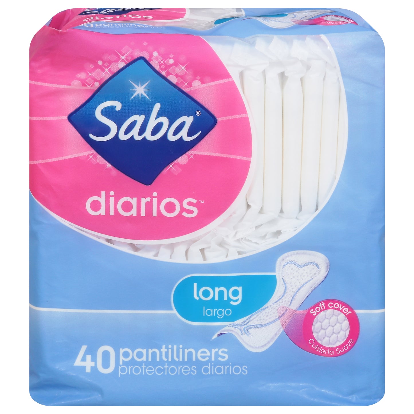 Saba Diarios Salvaslips Largos 40 c/u