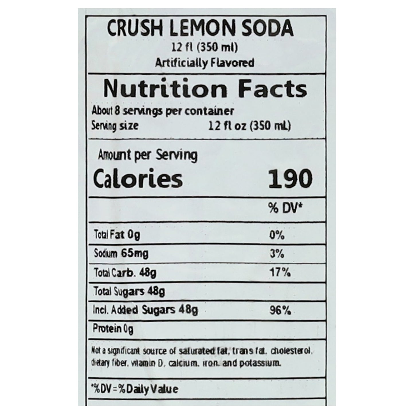 Crush Limonada 12 fl oz