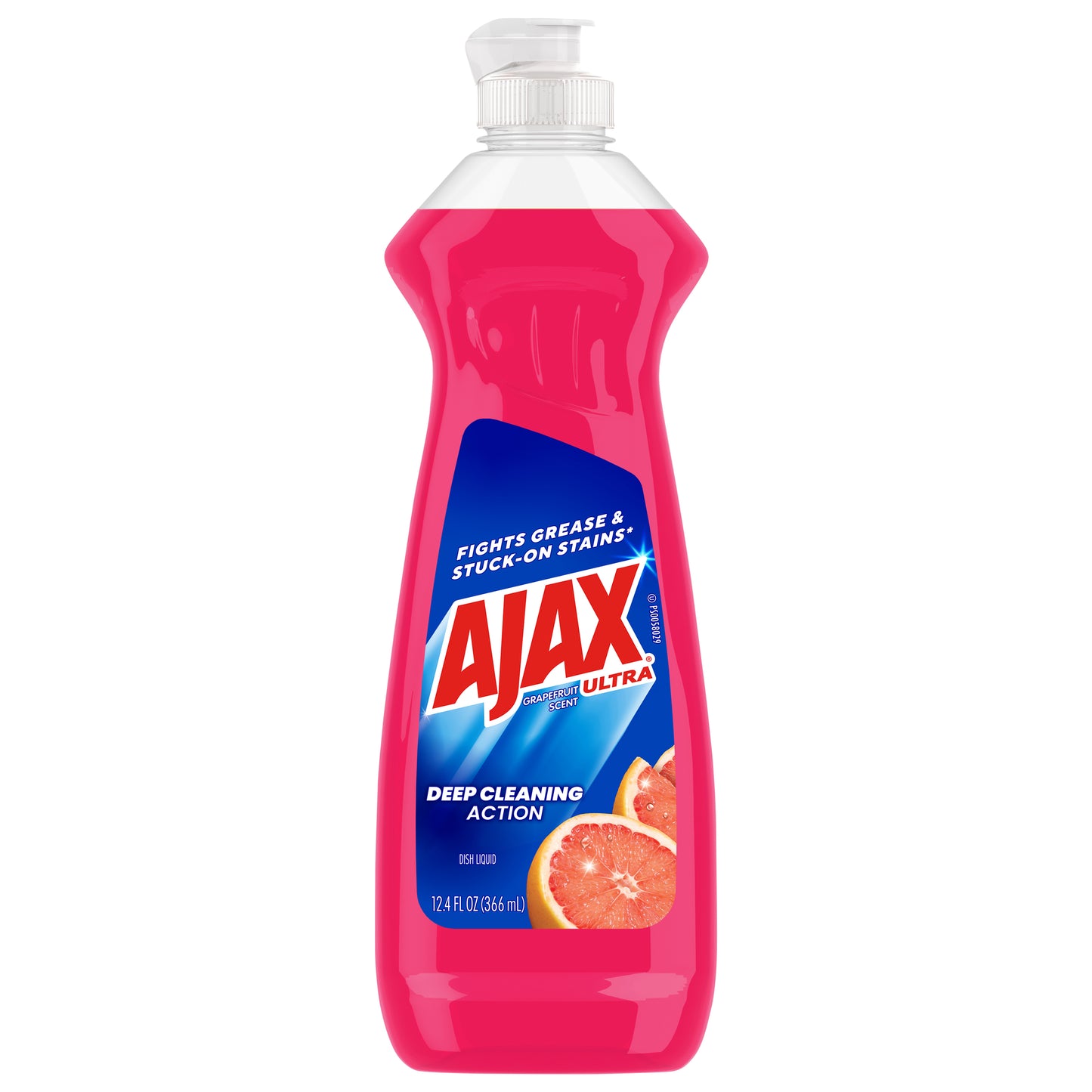 Ajax Ultra Liquid Dish Soap Grapefruit Scent, Deep Cleaning Action, 12.4 Oz. Bottle