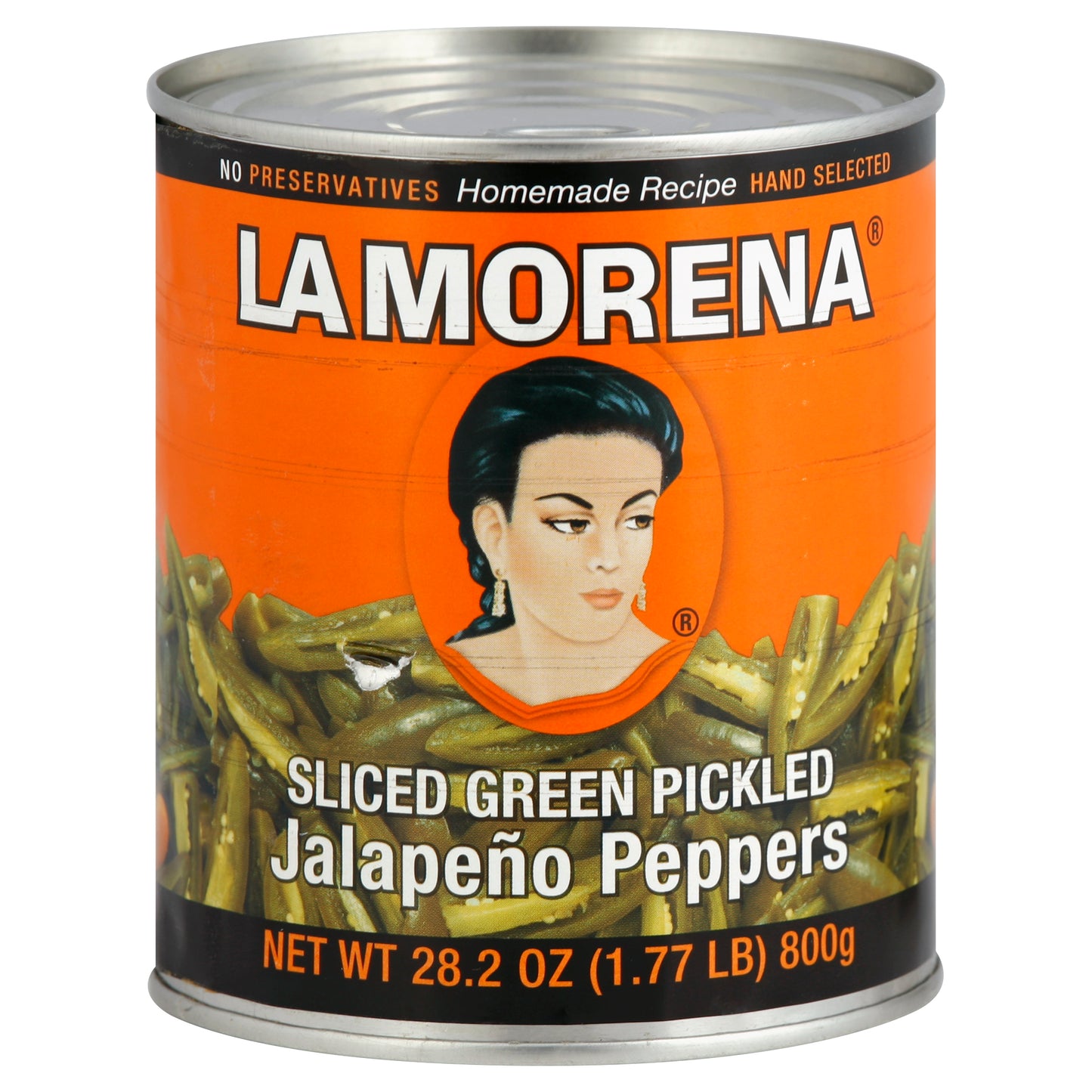 La Morena Sliced Green Pickled Jalapeno Peppers 28.2 oz