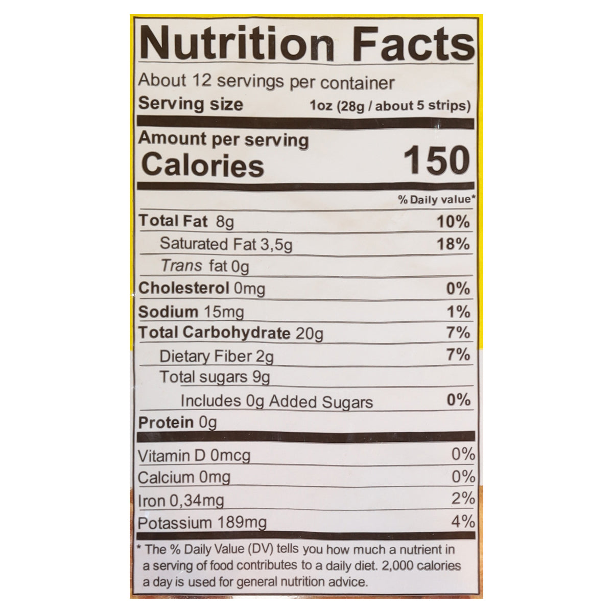 Mayte Maduro Naturally Sweet Plantain Strip 12.3 oz