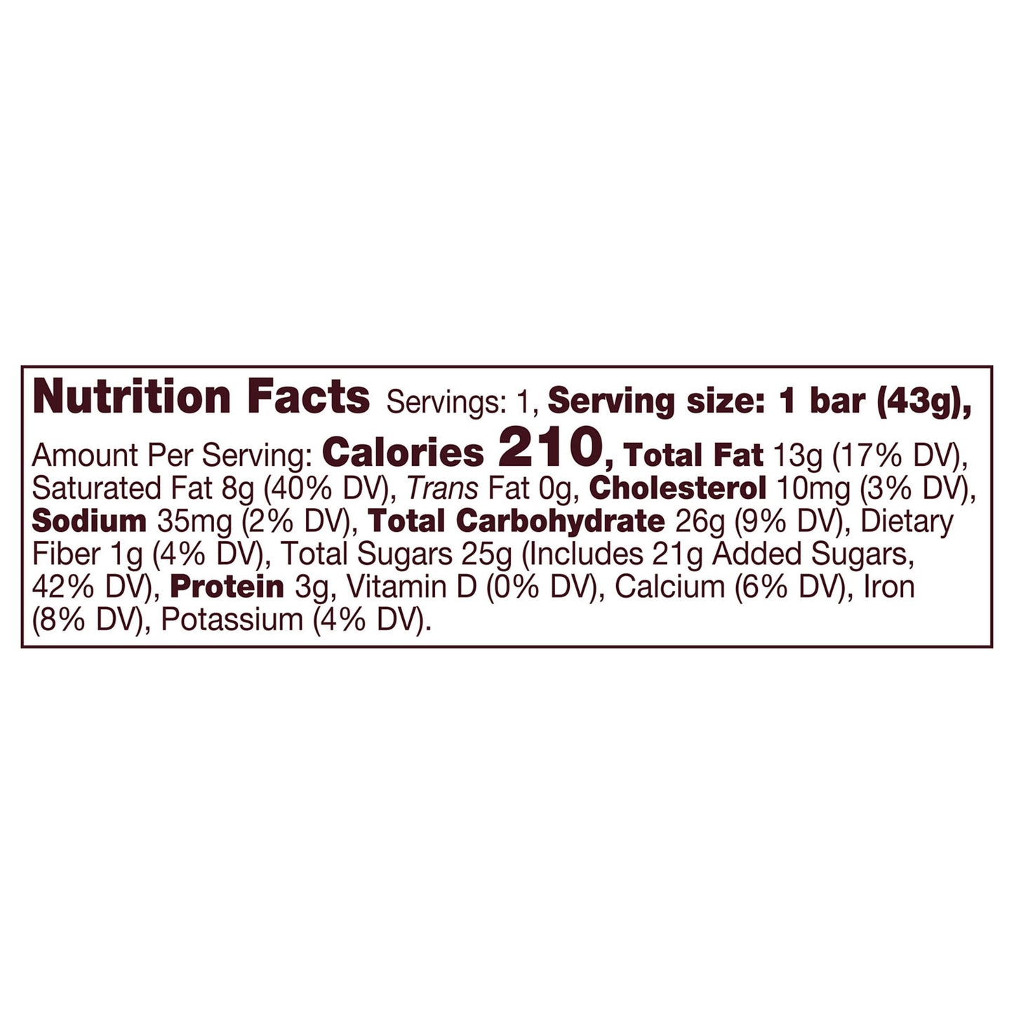 HERSHEY'S Milk Chocolate Candy Bar, 1.55 oz