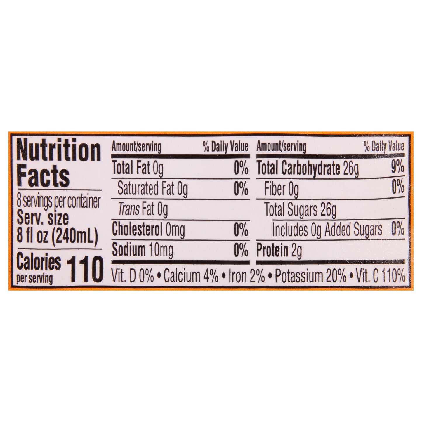 Prairie Farms From Concentrate 100% Pure Premium Orange Juice 0.5 gl