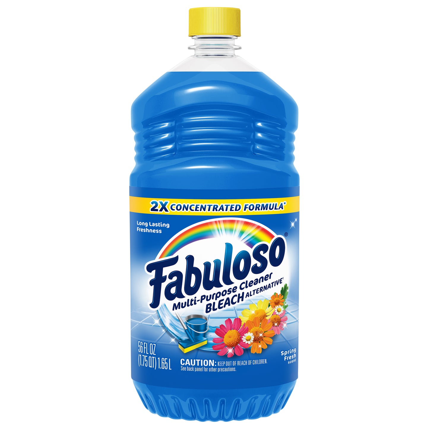 Fabuloso Multi-Purpose Cleaner with Bleach Alternative 2x Concentrated, Spring Fresh - 56 fl oz