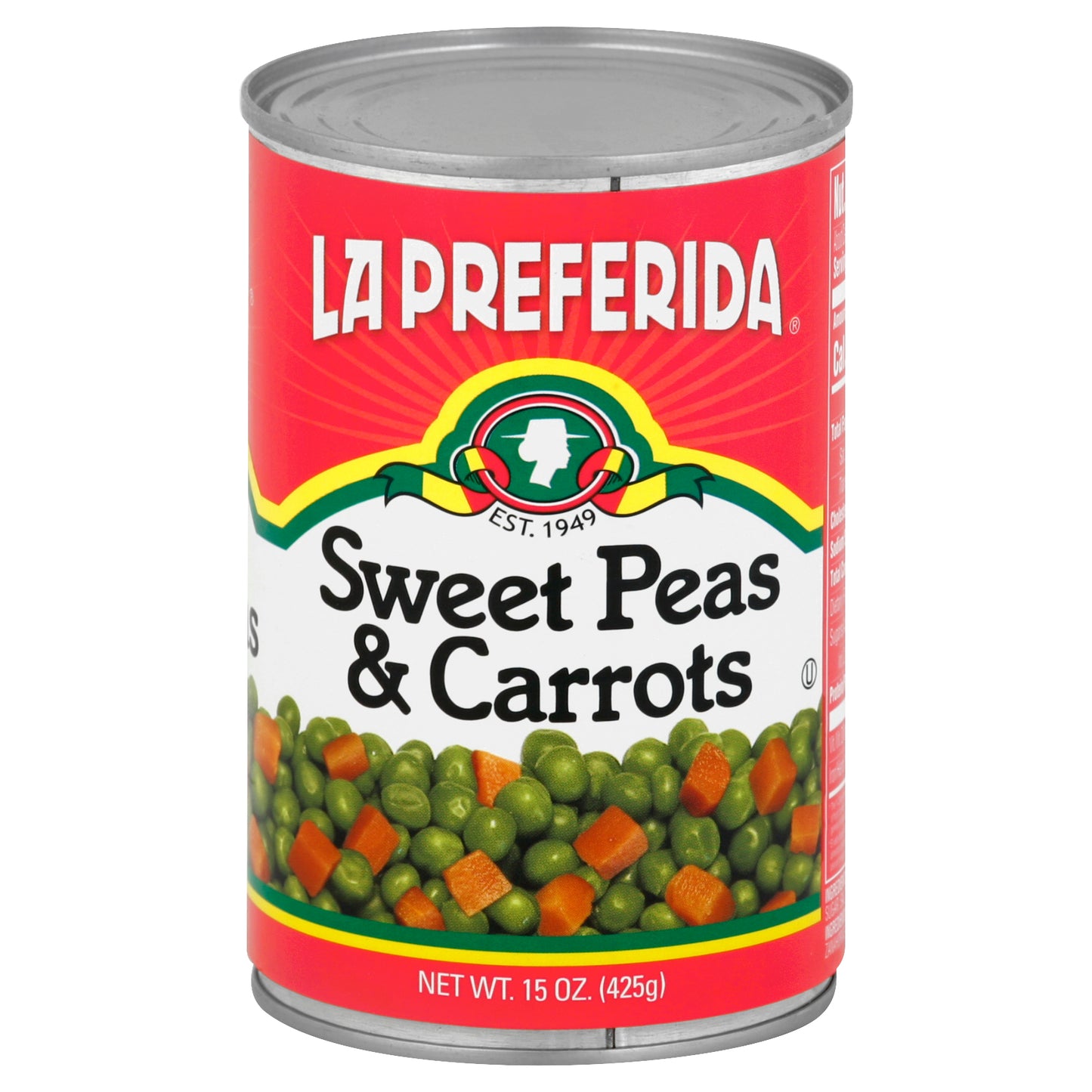 La Preferida Sweet Peas & Carrots 15 oz