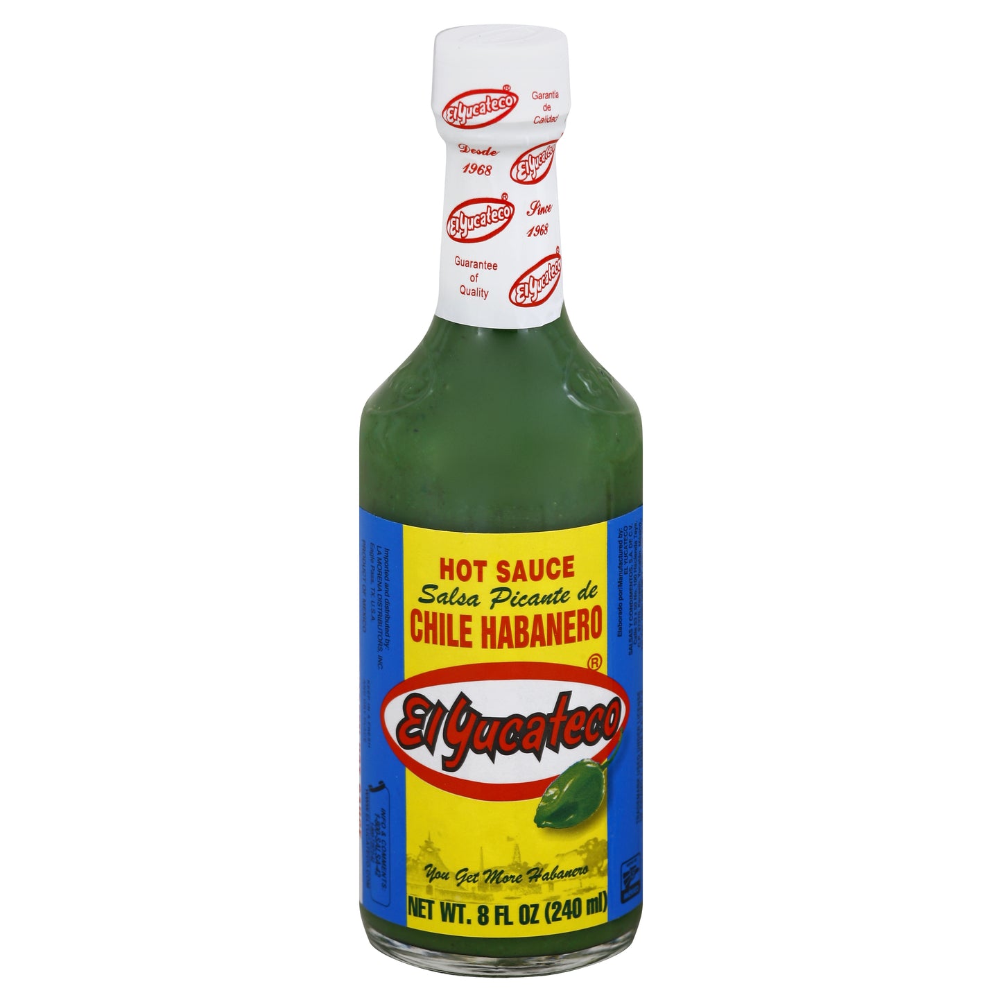 El Yucateco Jalapena Hot Sauce 8 oz