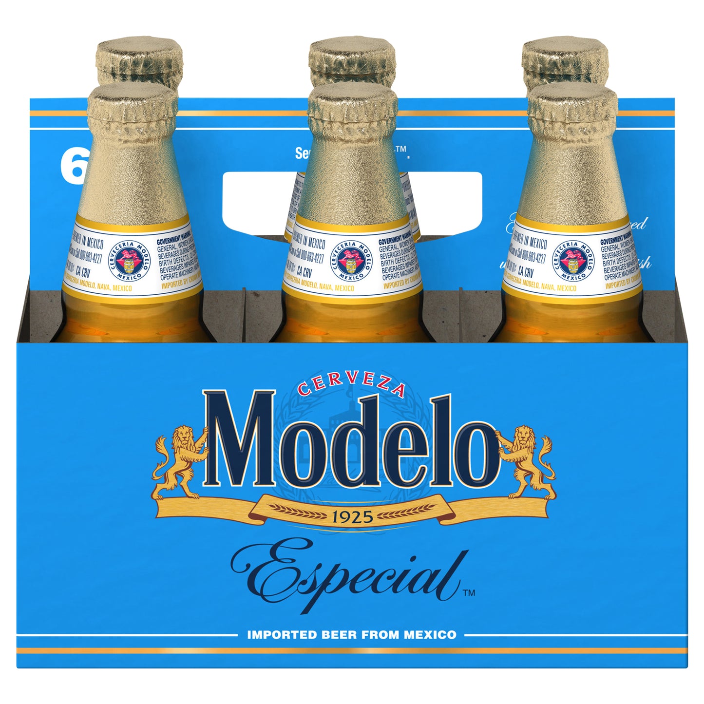 Modelo Especial Mexican Lager Beer, 6 pk 12 fl oz Bottles, 4.4% ABV