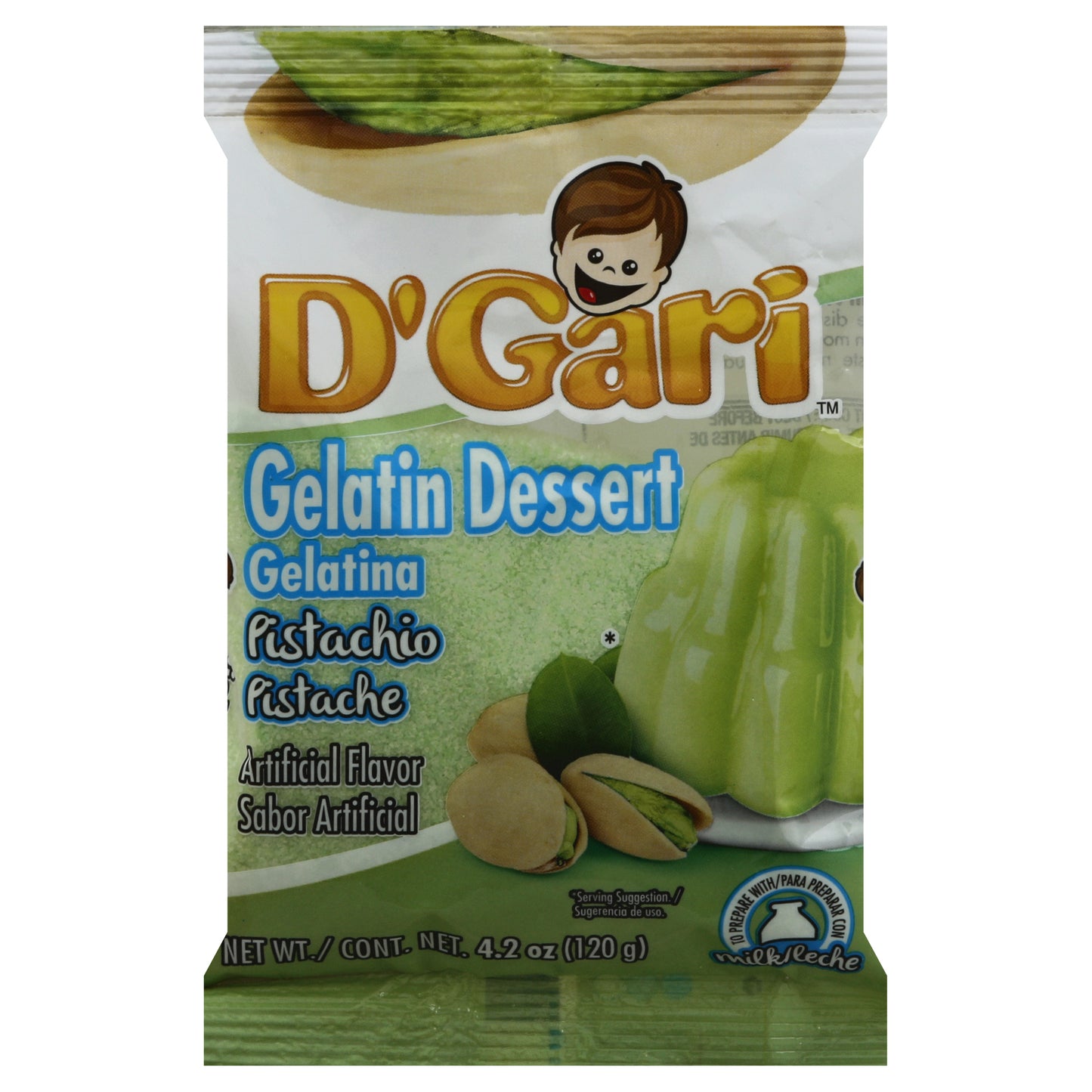 D'Gari Gelatin Dessert 4.2 oz - Pistachio