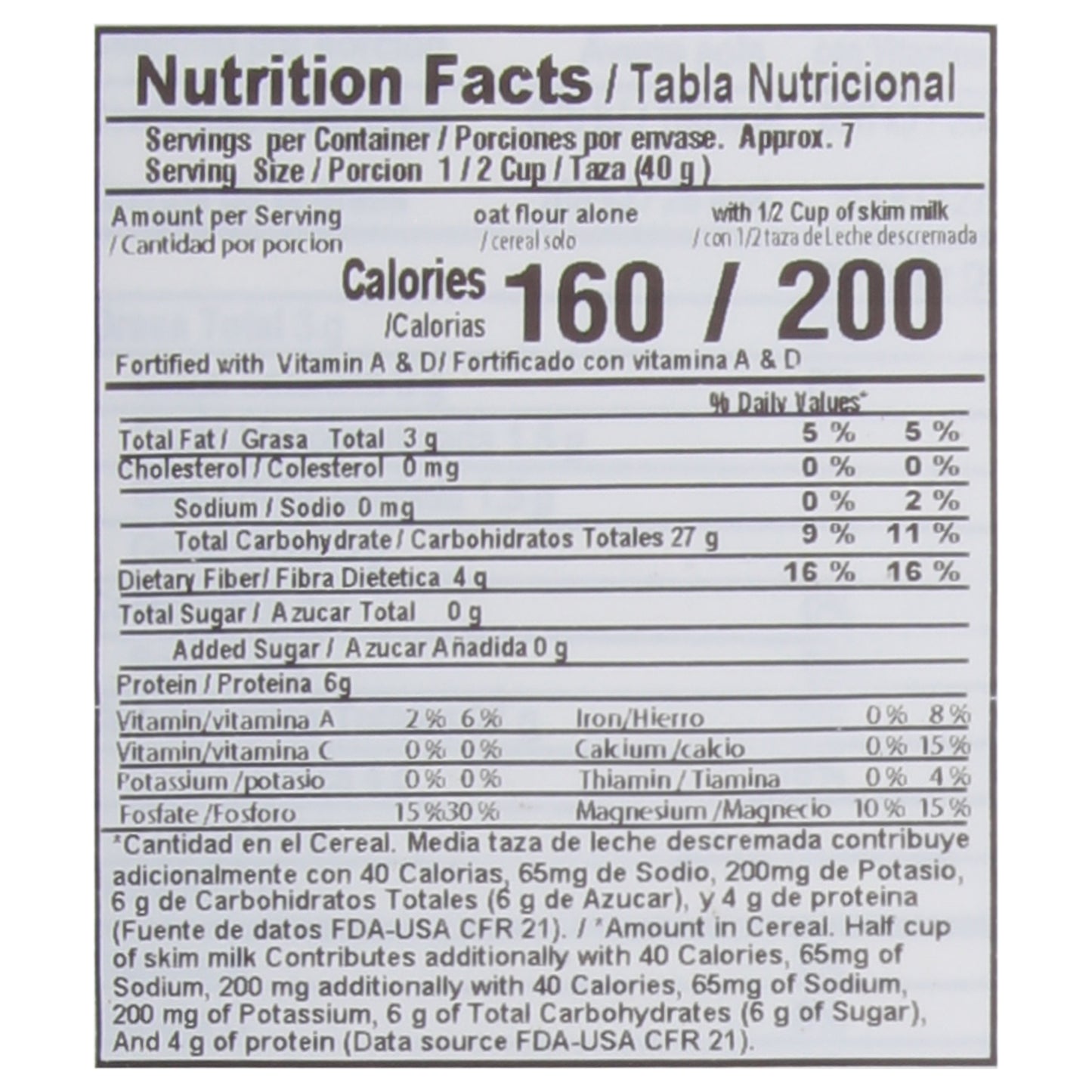 Quaker Avena Molida 290 g