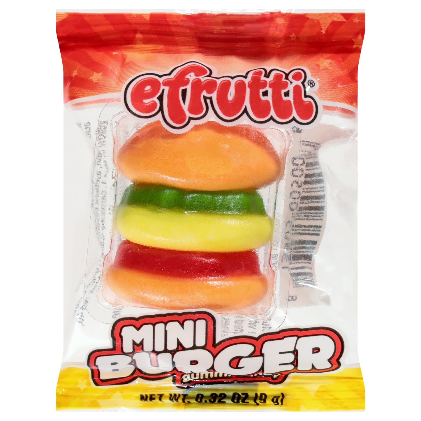 Efrutti Burger Mini Gummy Candy 0.32 oz