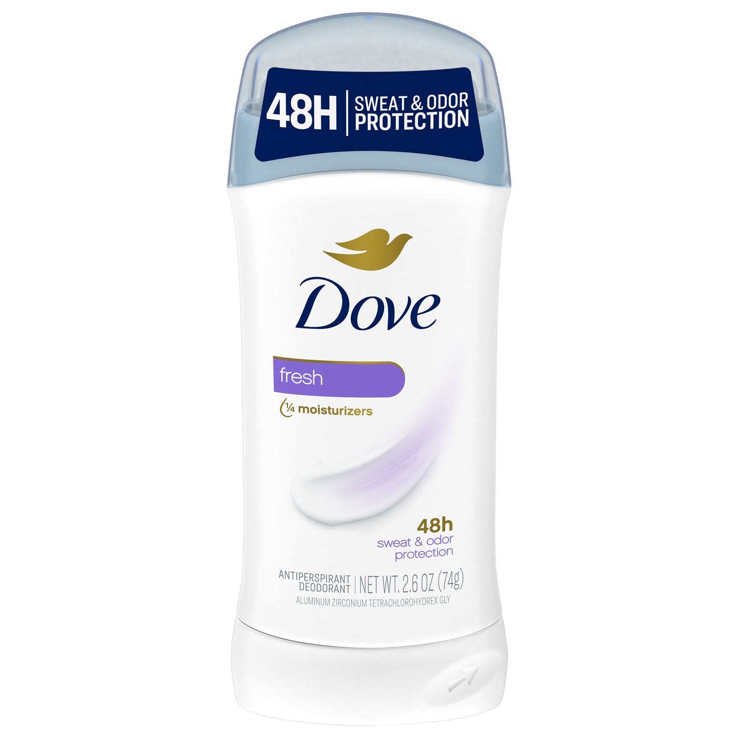 Dove Invisible Solid Antiperspirant Deodorant Stick Fresh, 2.6 Oz