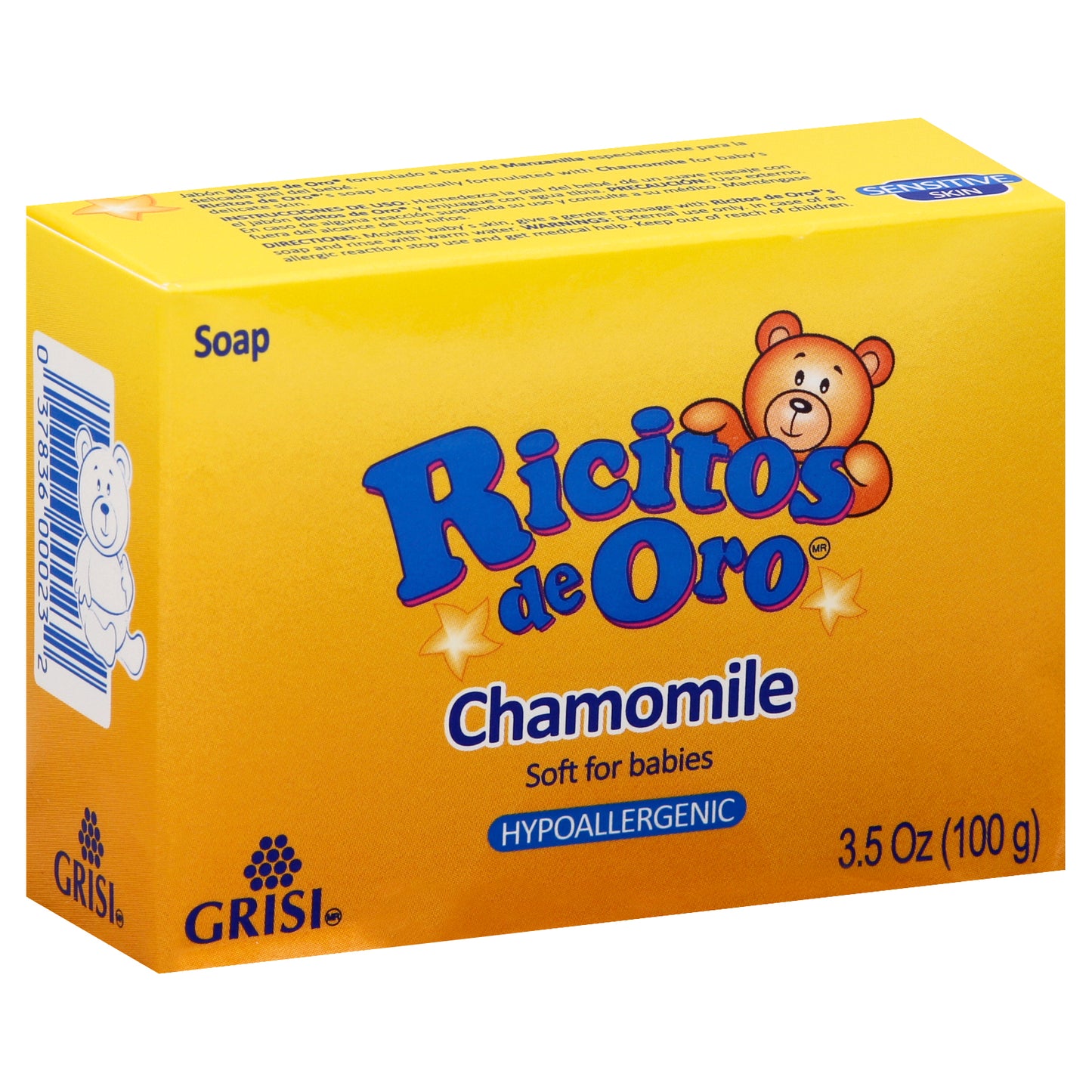 Jabón Ricitos de Oro 3.5 oz - Manzanilla