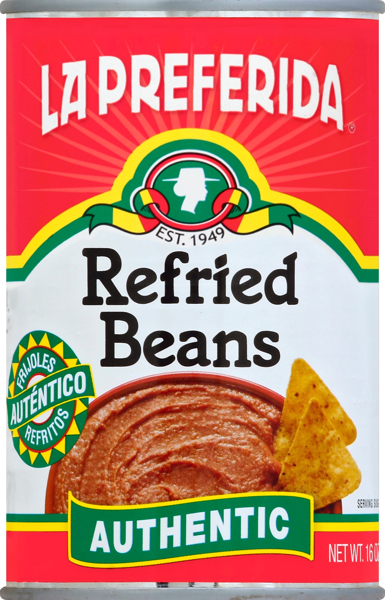 La Preferida Refried Beans Authentic 16 oz