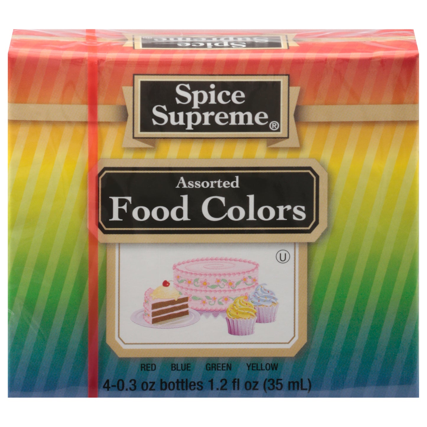 Colores Comestibles Surtidos Spice Supreme 4 - Botellas de 0.3 oz