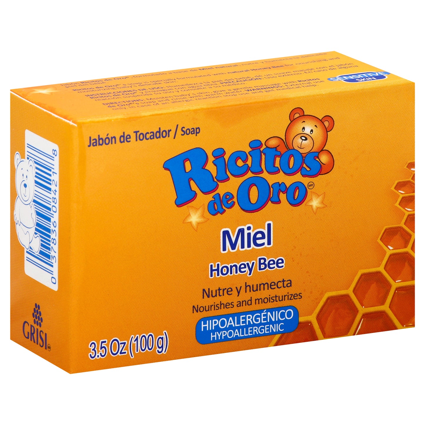 Ricitos de Oro Soap 3.5 oz - Honey Bee