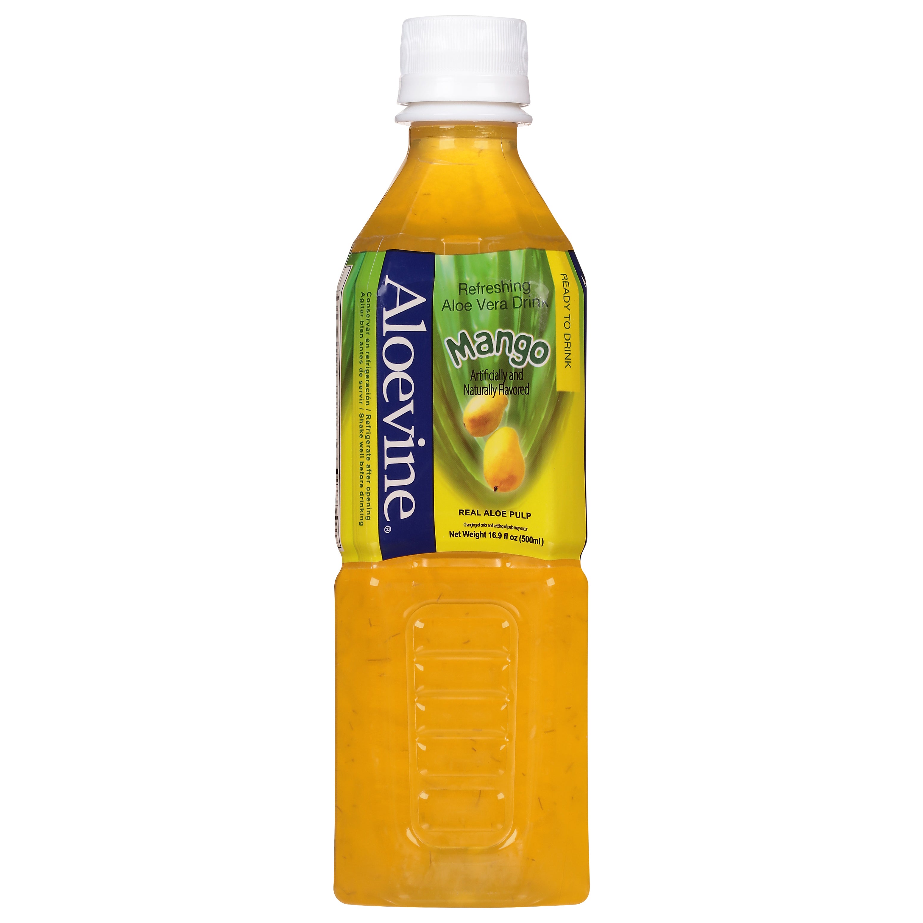 Aloevine Aloe Vera Drink, Refreshing, Mango 16.9 fl oz
