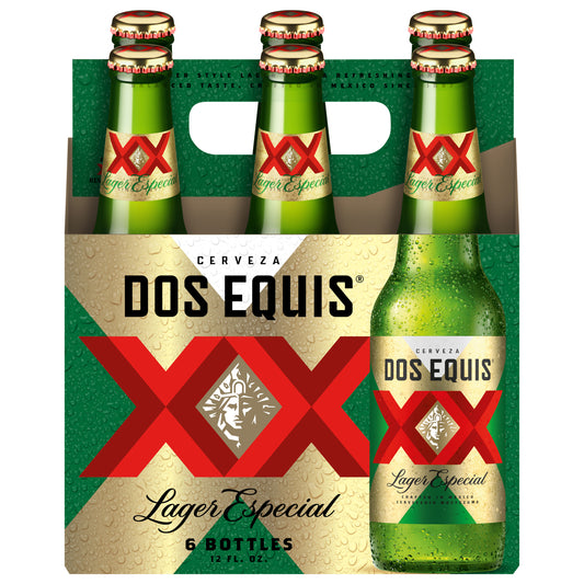 Dos Equis Lager Especial Beer 6 - 12 fl oz Bottles