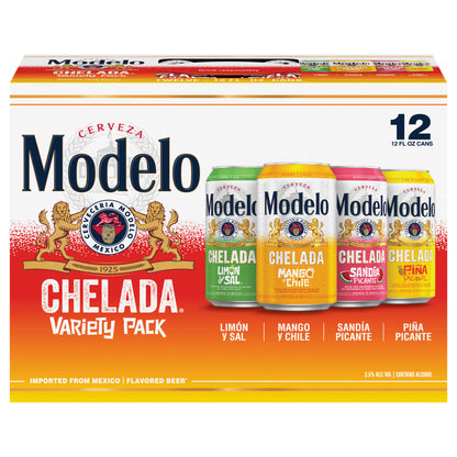 Modelo Chelada Variety Pack Mexican Import Flavored Beer