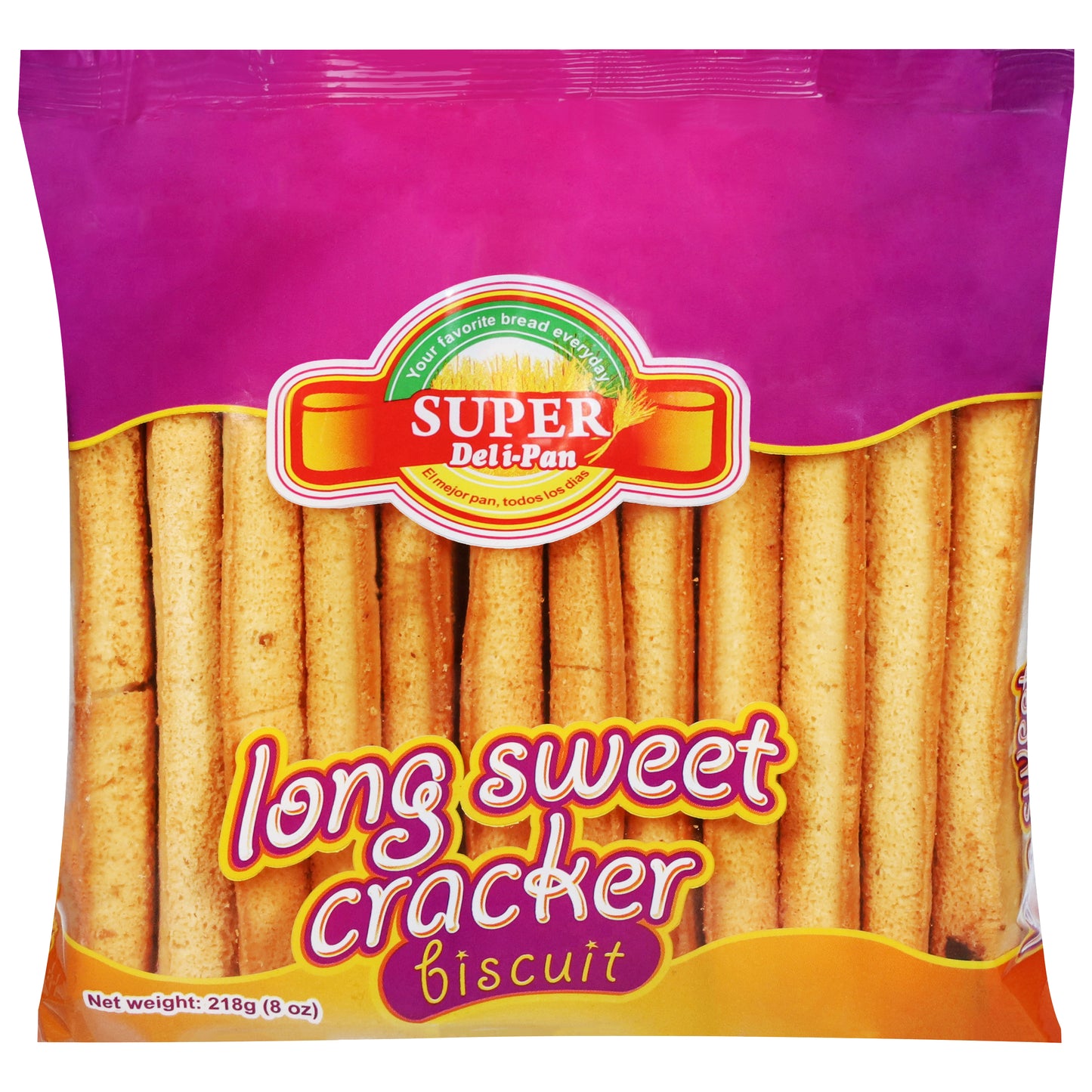 Super Deli-Pan Long Sweet Cracker Biscuit 218 g