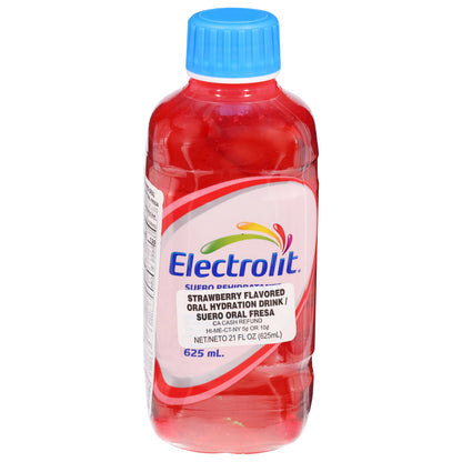 Electrolit Strawberry Flavored Oral Hydration Drink 21 fl oz