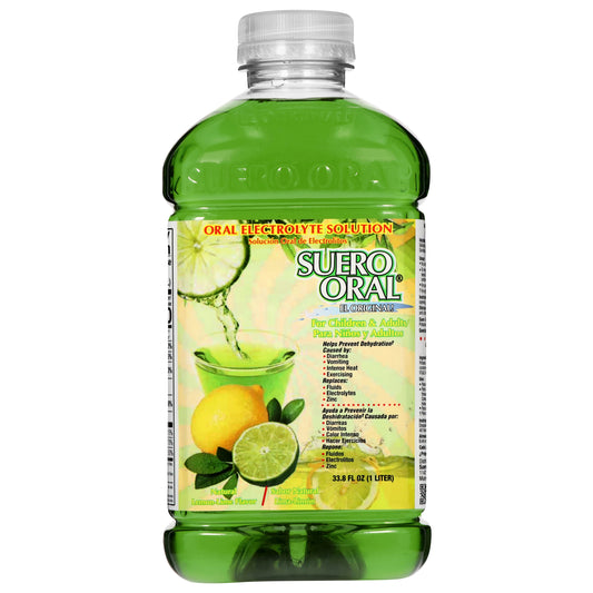 Suero Oral Natural Lemon-Lime Flavor Oral Electrolyte Solution 33.8 fl oz