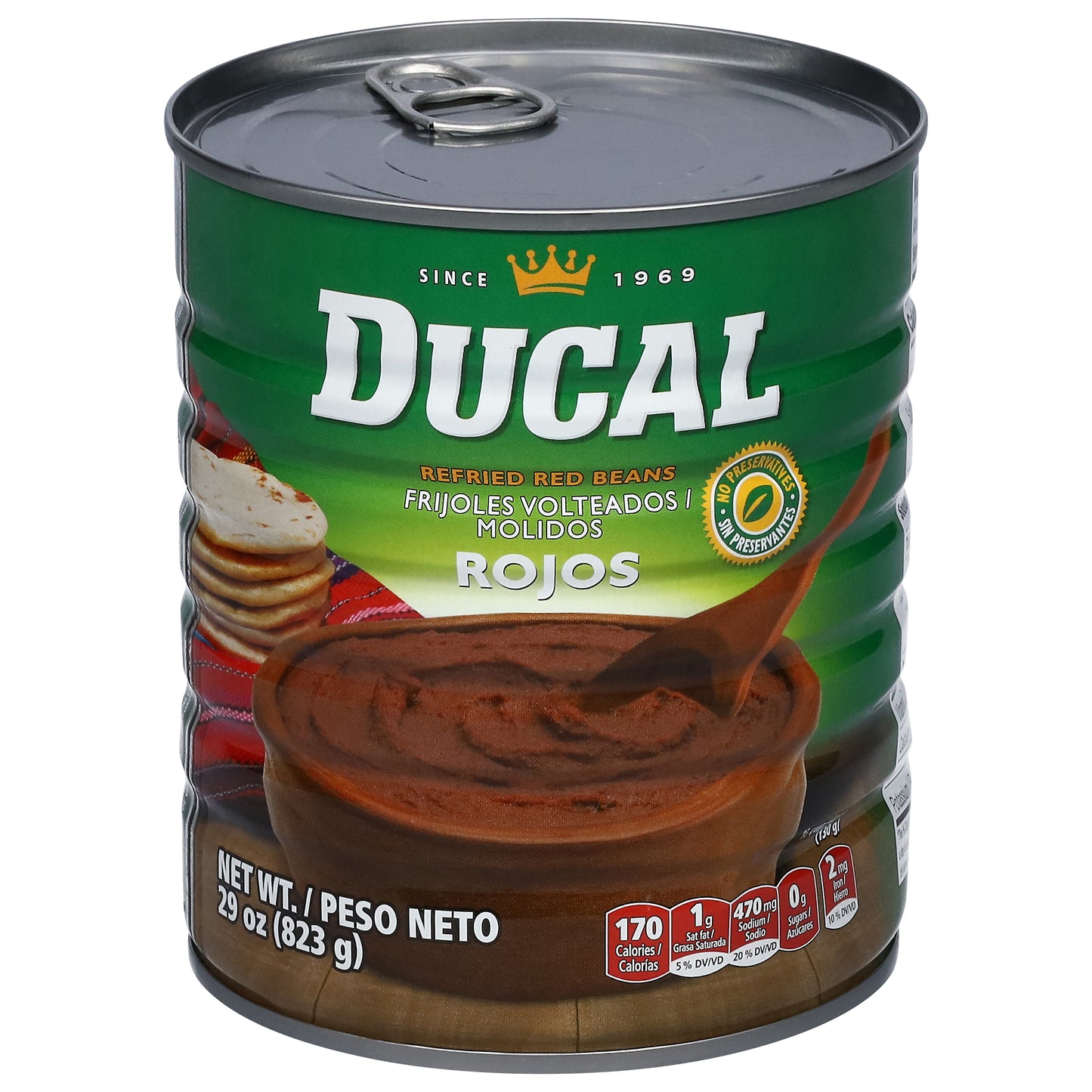 Ducal Refried Red Beans 29 oz