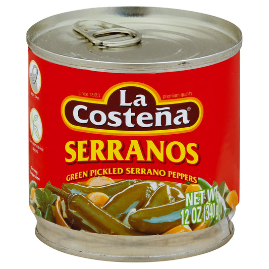 La Costena Serranos 12 oz