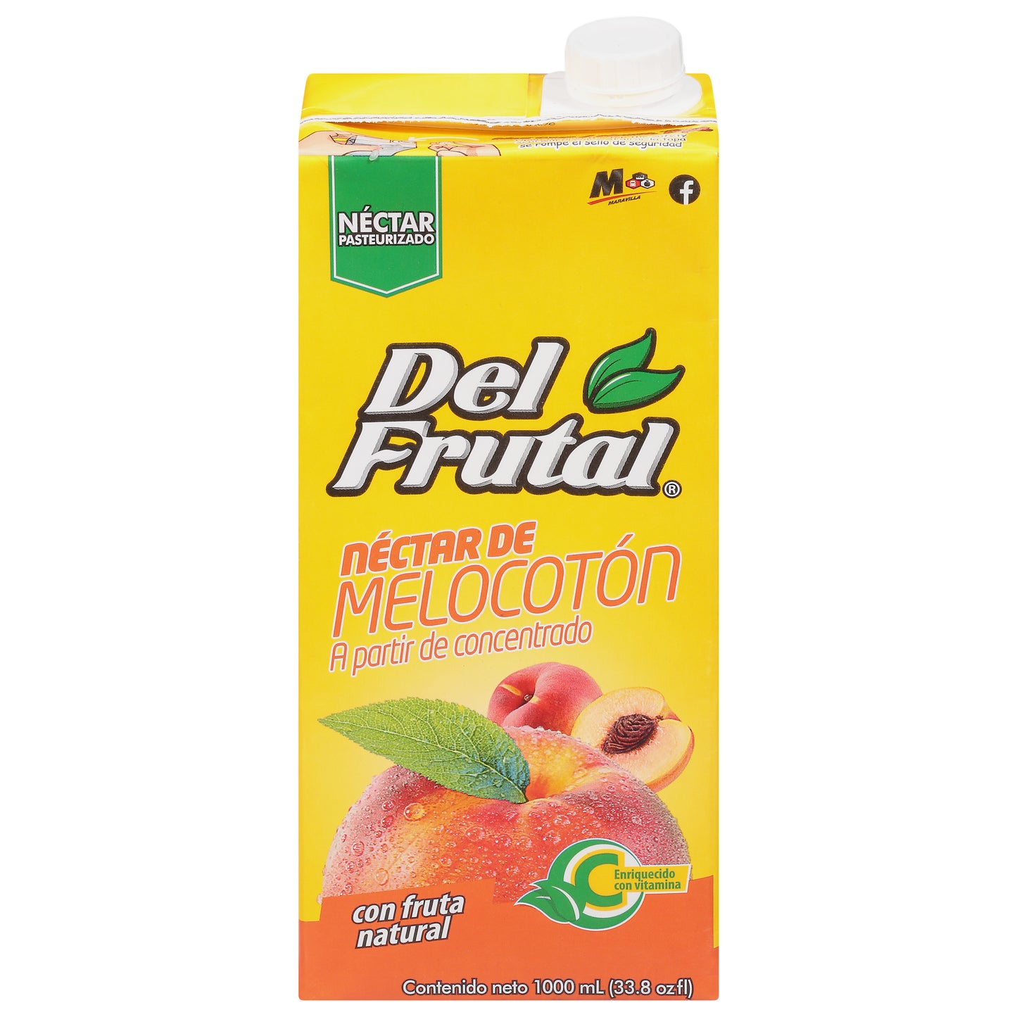 Del Frutal Peach Nectar 33.8 fl oz