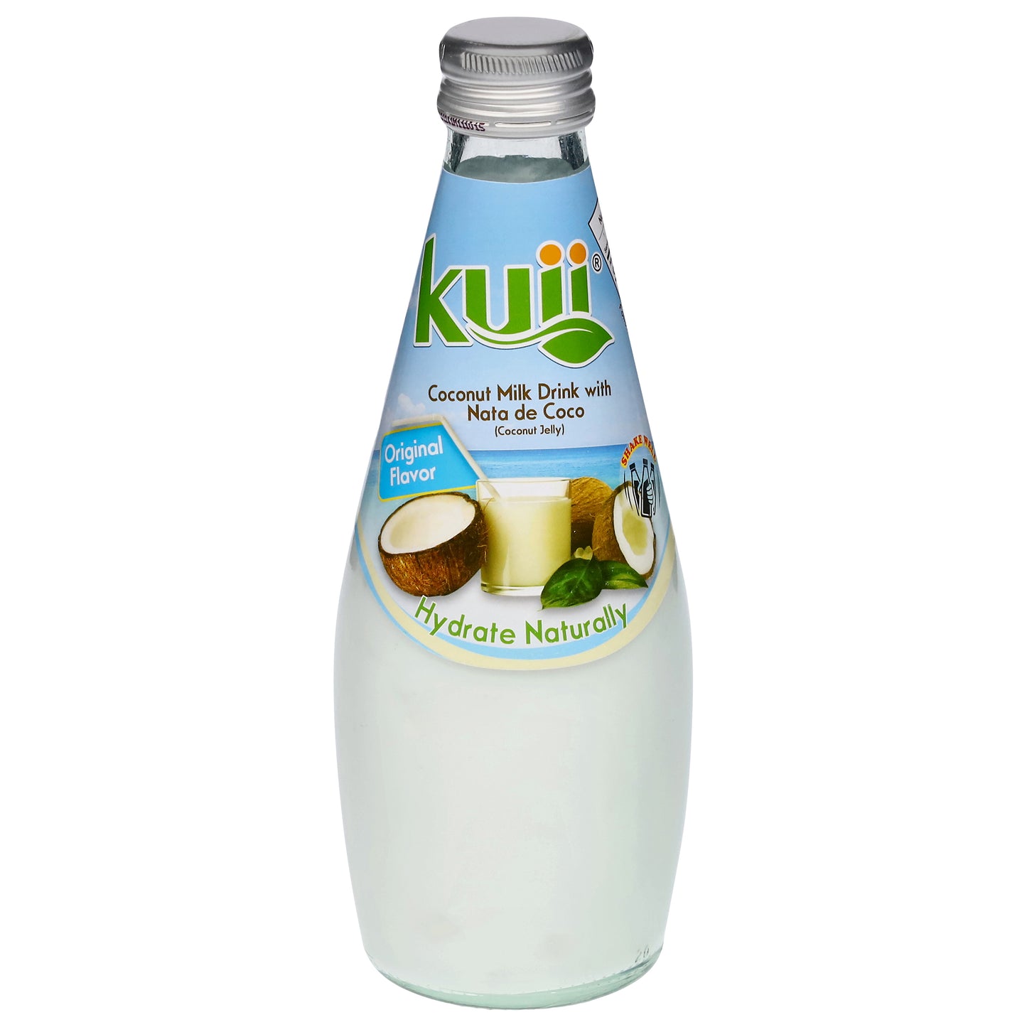 Kuii Original Flavor Coconut Milk Drink with Nata de Coco 9.8 fl oz