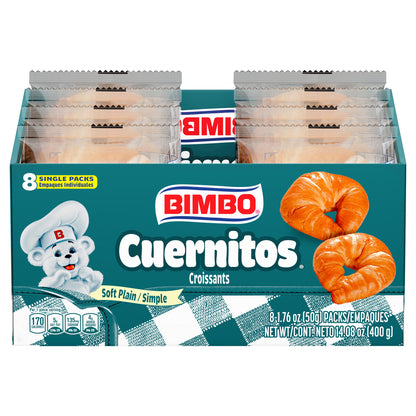 Bimbo Cuernitos Plain Croissants, 8 packs, 14.08 oz
