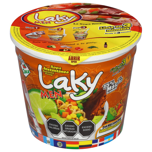 Laky Men Crab with Lemon Flavor Cup Ramen 2.65 oz