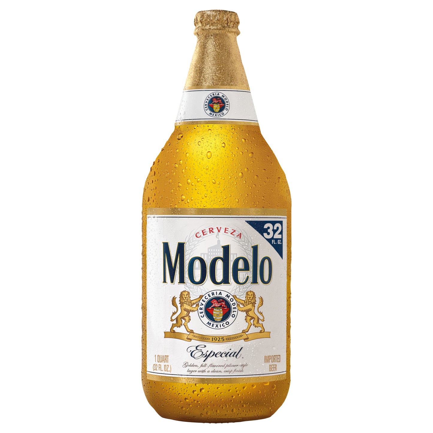 Modelo Especial Mexican Lager Beer, 32 fl oz Bottle, 4.4% ABV