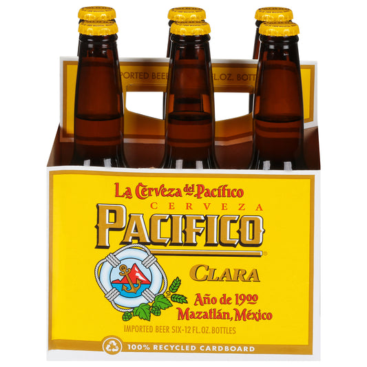 Pacifico Clara Beer 6 - 12 fl oz Bottles