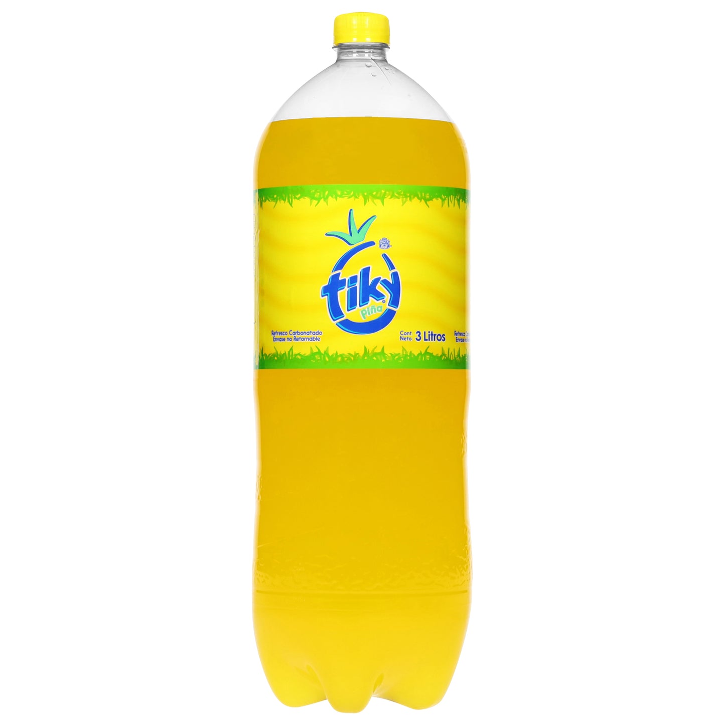Tiky Pina Carbonated Pineapple Flavor Soft Drink 3 l