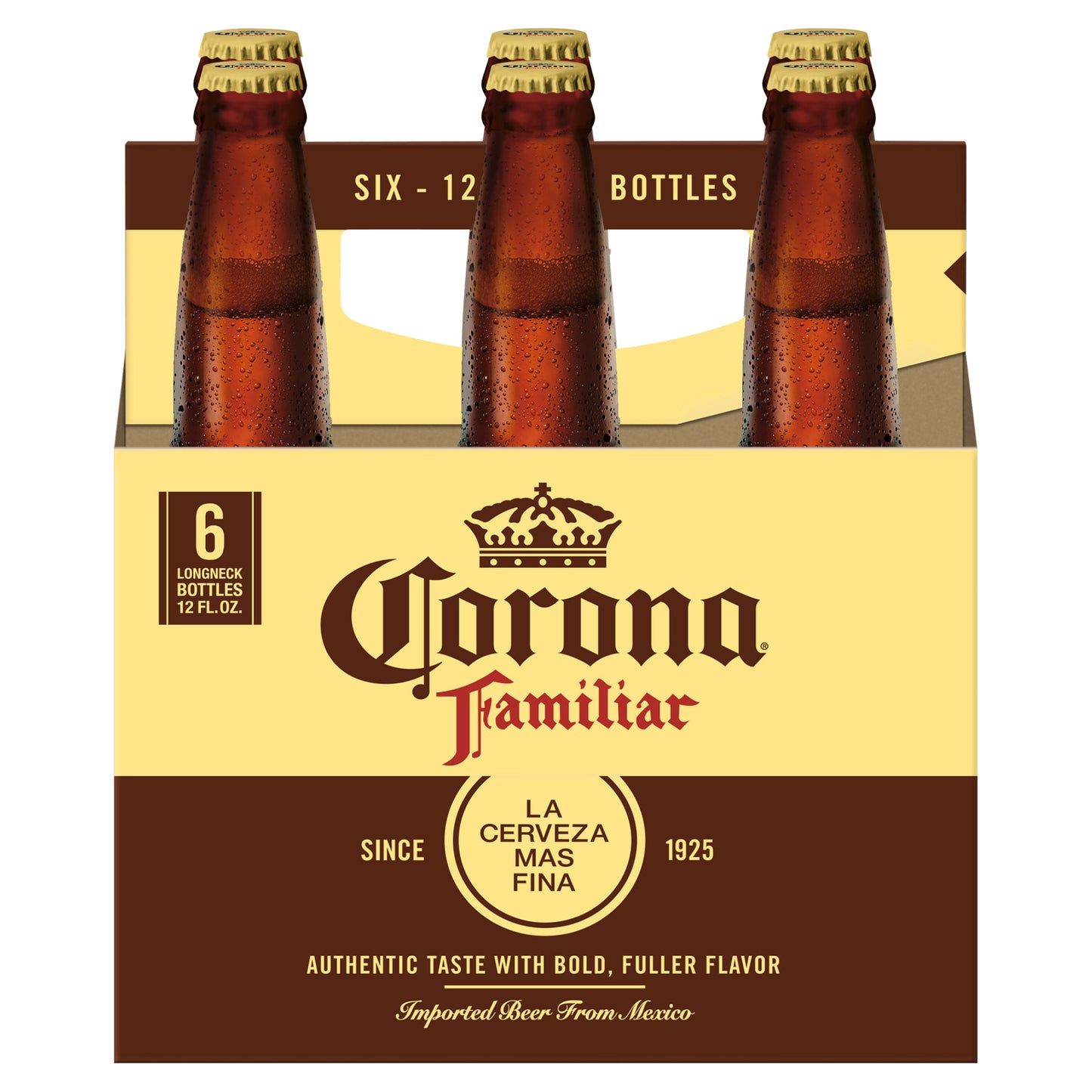 Corona Familiar Mexican Lager Beer, 6 pk 12 fl oz Bottles, 4.8% ABV