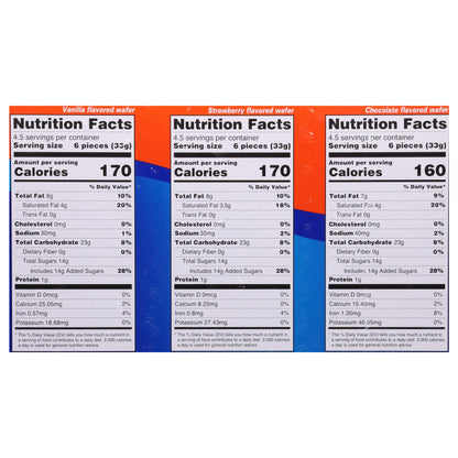 El Mexicano Cremi Nieves Assorted Sugar Wafers 3 - 5.29 oz Packets