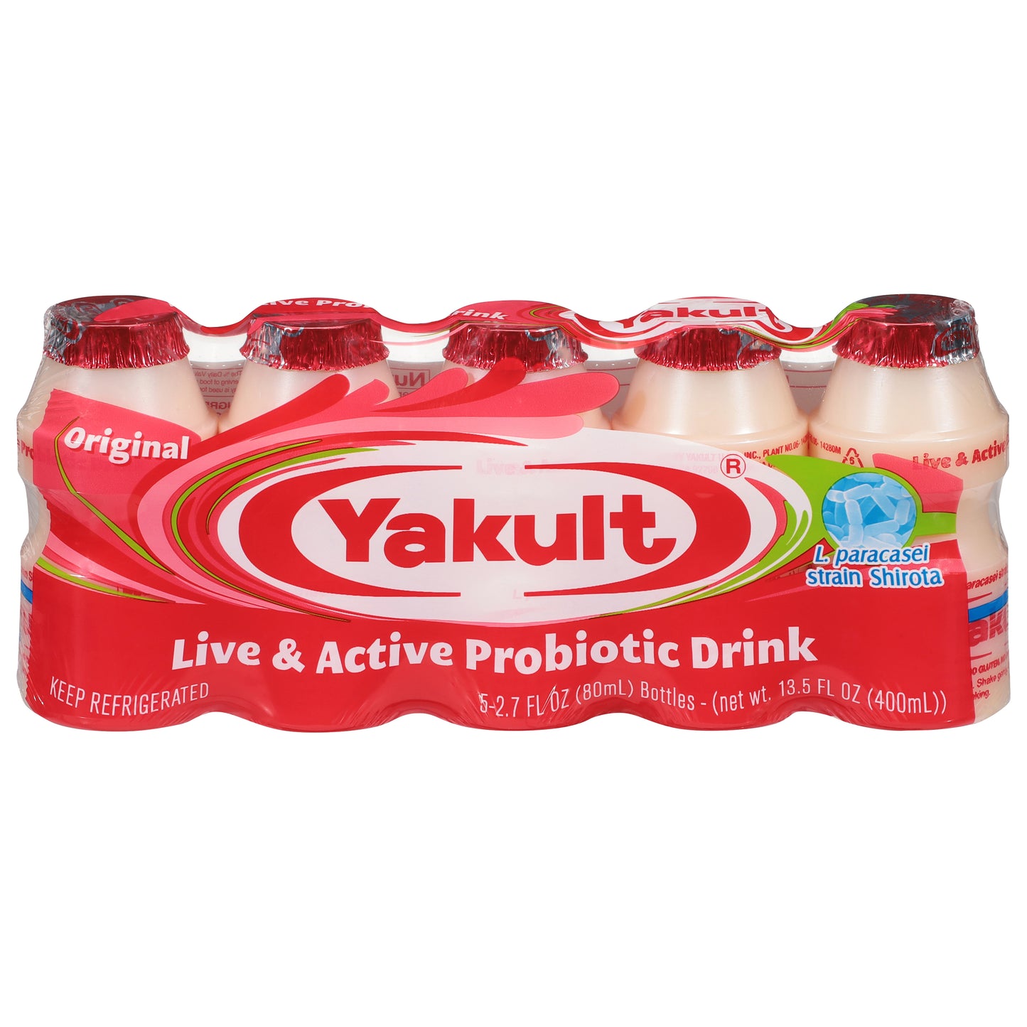Yakult Live & Active Original Probiotic Drink 5 - 2.7 fl oz Bottles