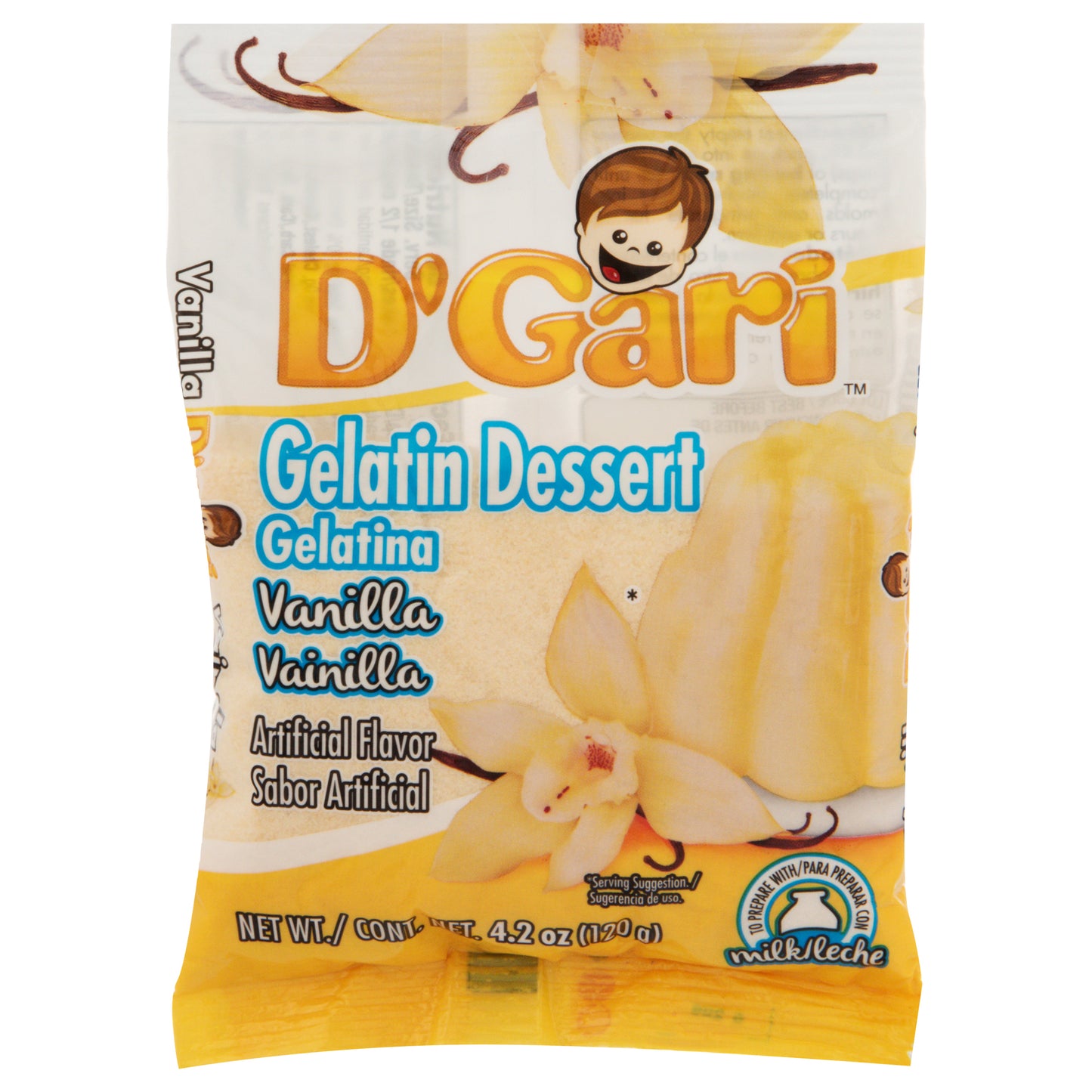D'Gari Vanilla Gelatin Dessert 4.2 oz