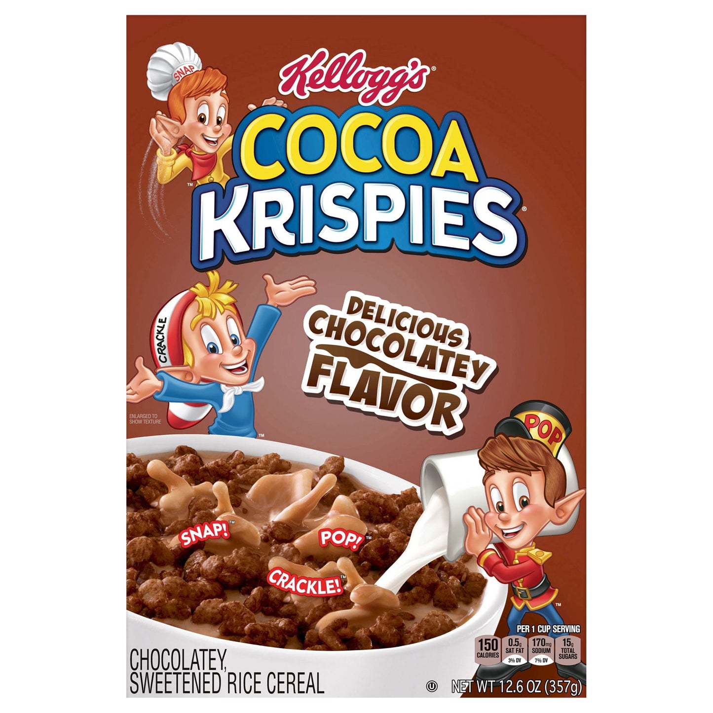 Kellogg's Cocoa Krispies Cold Breakfast Cereal Original, 12.6 oz