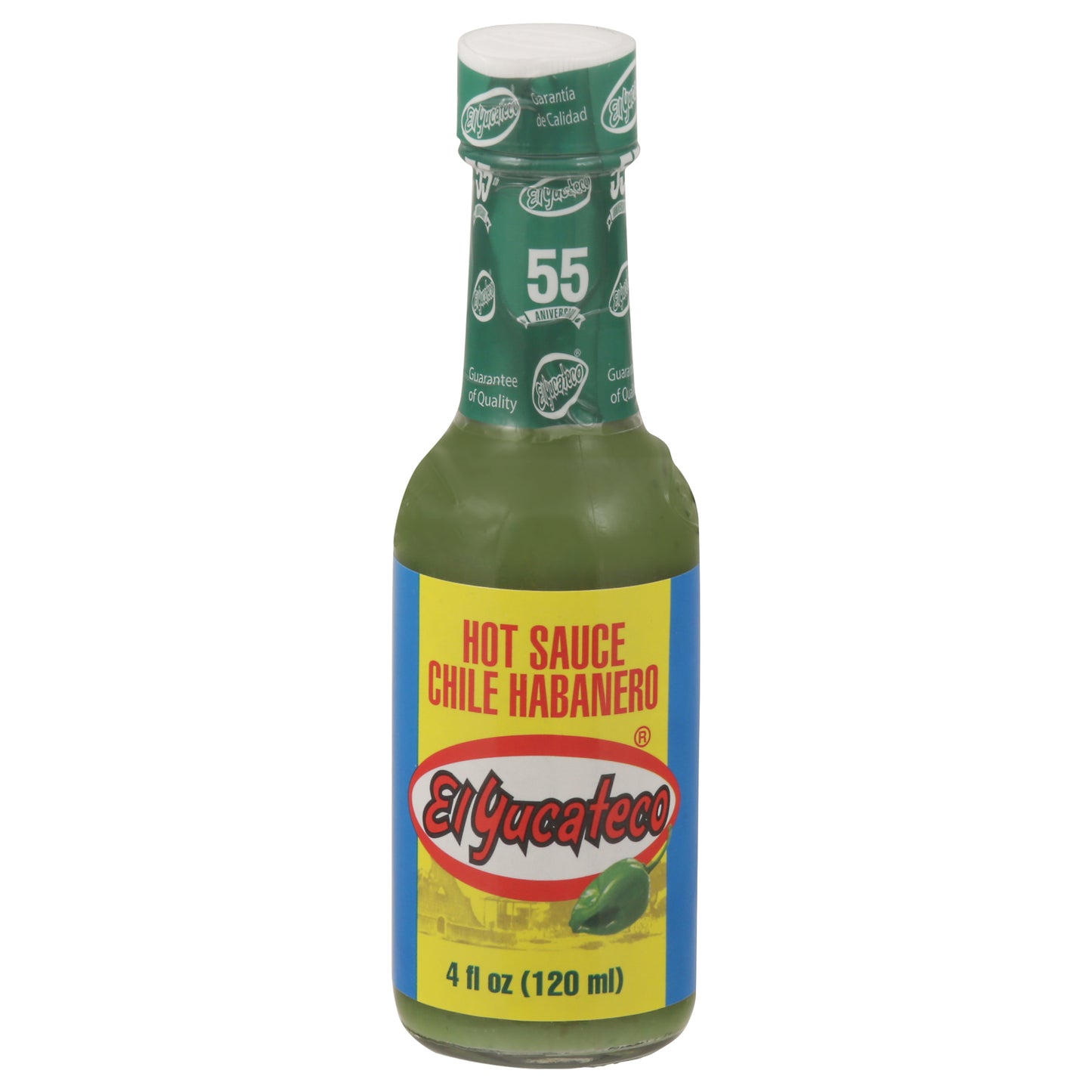 El Yucateco Chile Habanero Hot Sauce 4 fl oz - GREEN