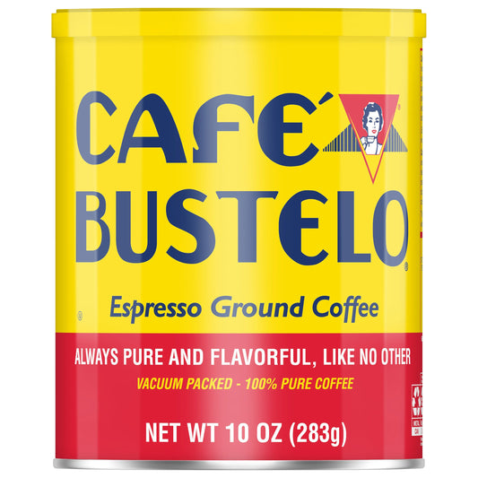 Café Bustelo, Espresso Style Dark Roast Ground Coffee, 10 oz. Can