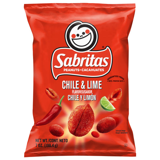 Sabritas Peanuts Chile & Lime Flavored 7 Oz
