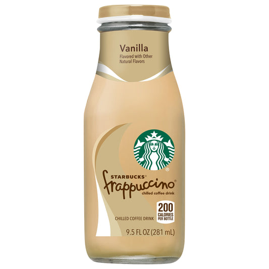 Starbucks Frappuccino Chilled Coffee Drink Vanilla 9.5 Fl Oz