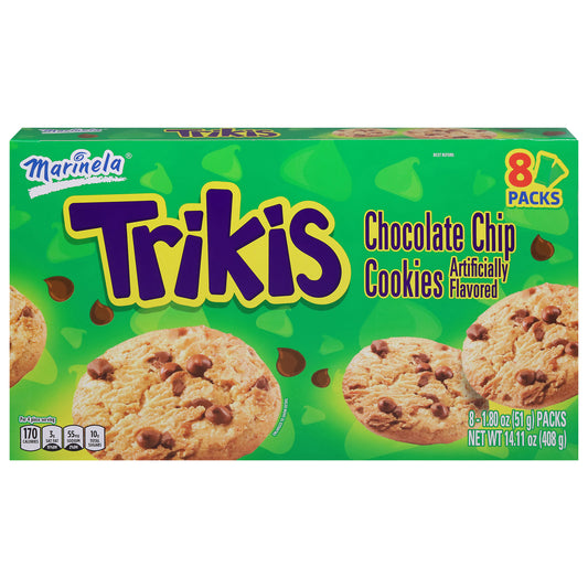 Marinela Trikis Chocolate Chip Cookies 8 - 1.80 oz Packs