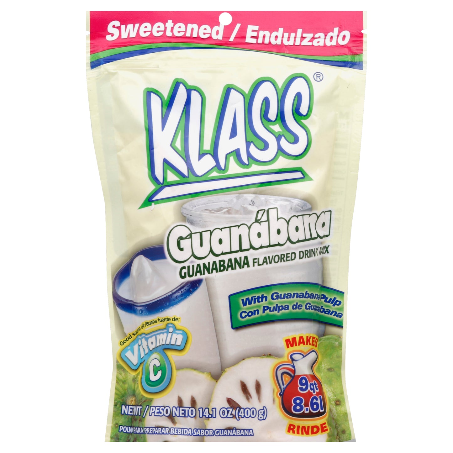 Klass Flavored Drink Mix 14.1 oz - Guanabana