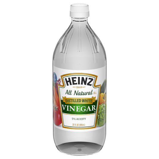 Heinz All Natural Distilled White Vinegar with 5% Acidity, 32 fl oz Bottle